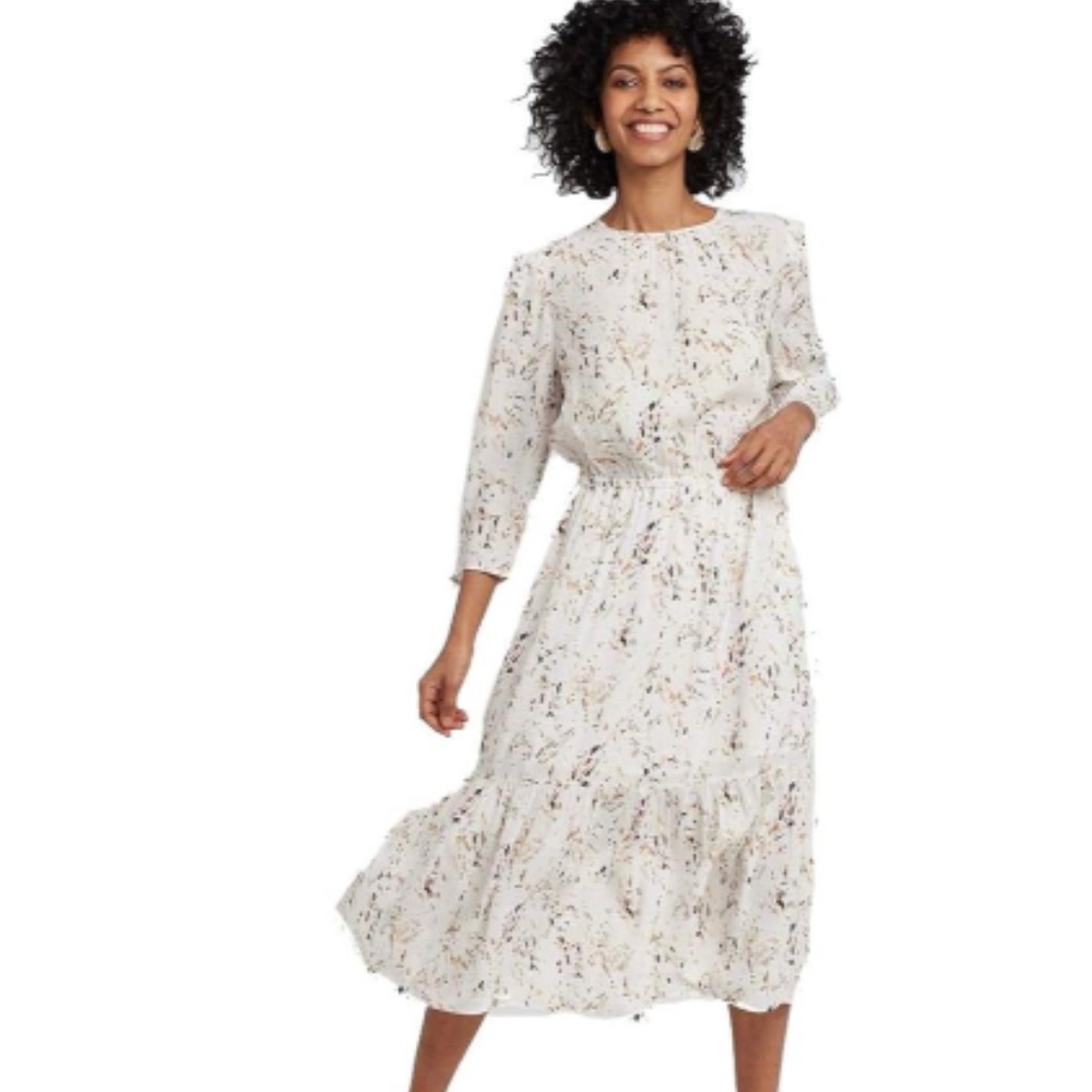 A New Day abstract-print midi dress in size M